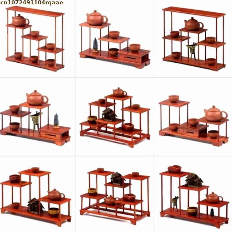Wooden Flower Pot Holder Plant - Bonsai Garden Display Stands recension och pris