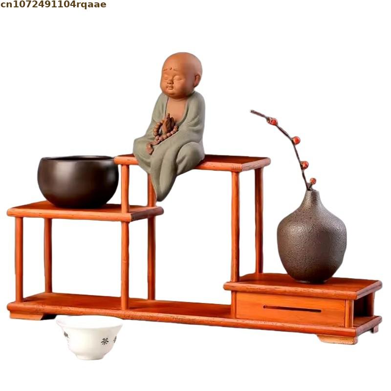 Wooden Flower Pot Holder Plant - Bonsai Garden Display Stands recension och pris
