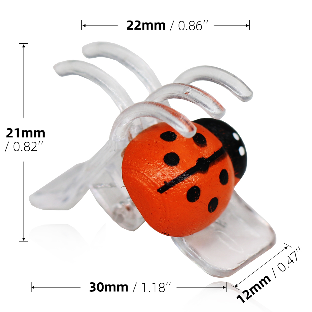 10-800PCS Ladybird Orchid Clip - Bonsai Garden Home recension och pris