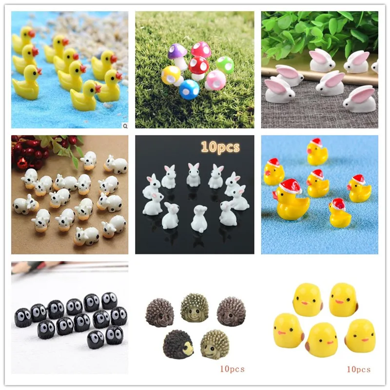 10Pcs/Hedgehog and Cows/Cute A - Bonsai Garden Art recension och pris
