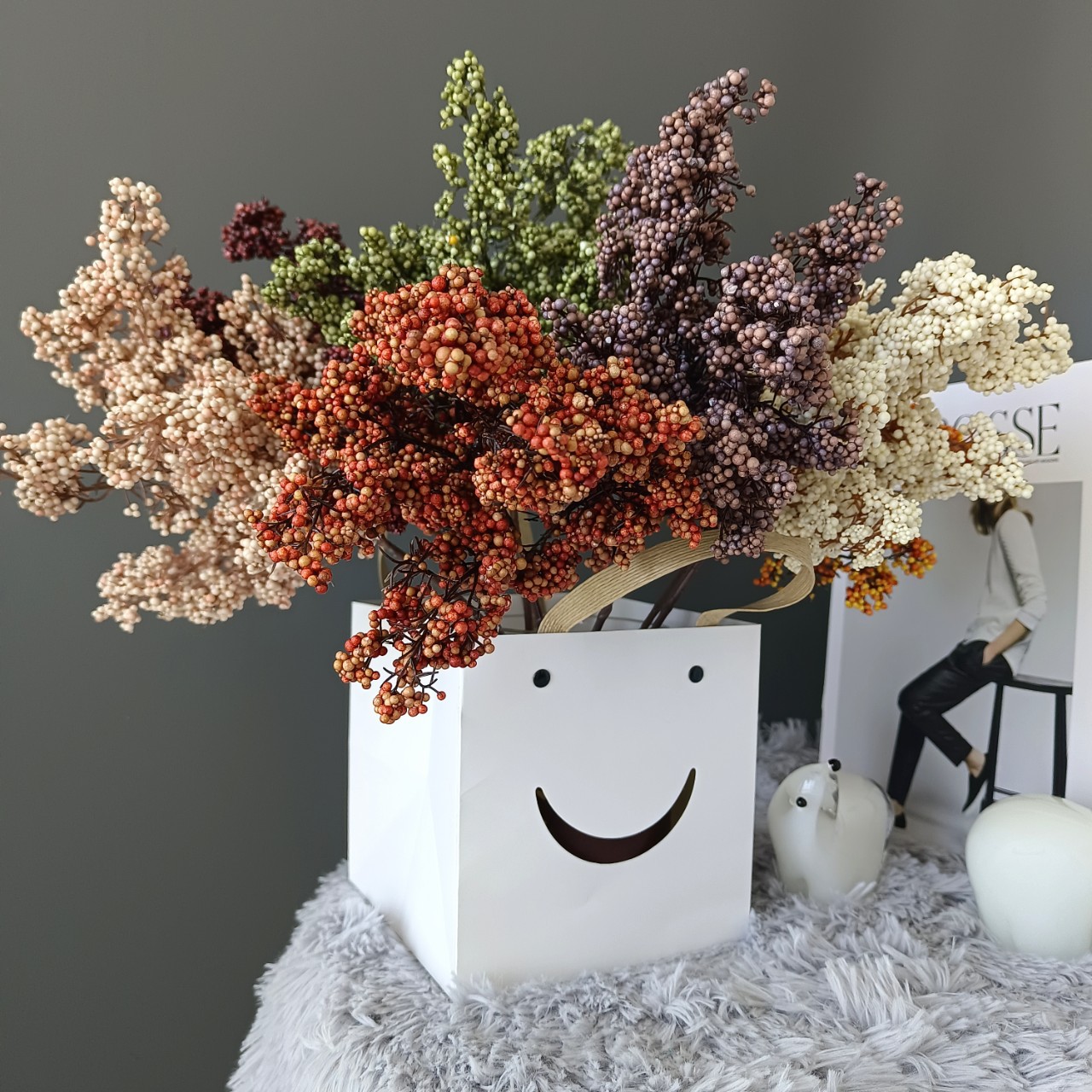 1/3pcs Artificial Flowers Plan - Bonsai Garden Home recension och pris