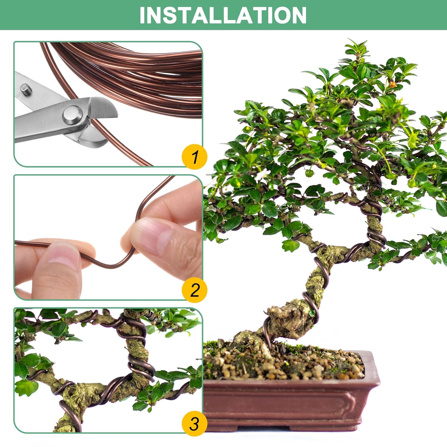 16.4 Feet Brown Bonsai Wires A - Bonsai Wire Aluminum recension och pris