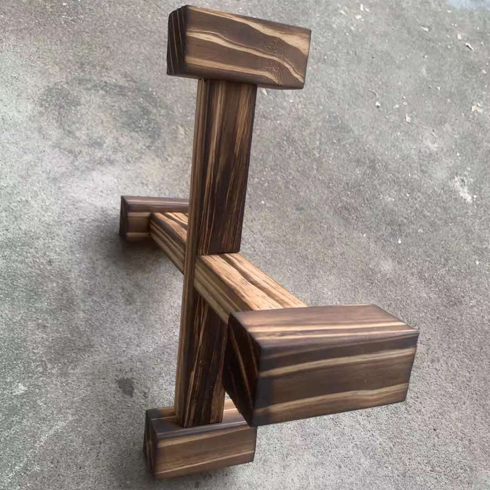 Wood Flower Pot Rack Nordic St - Bonsai Garden Display Stands recension och pris
