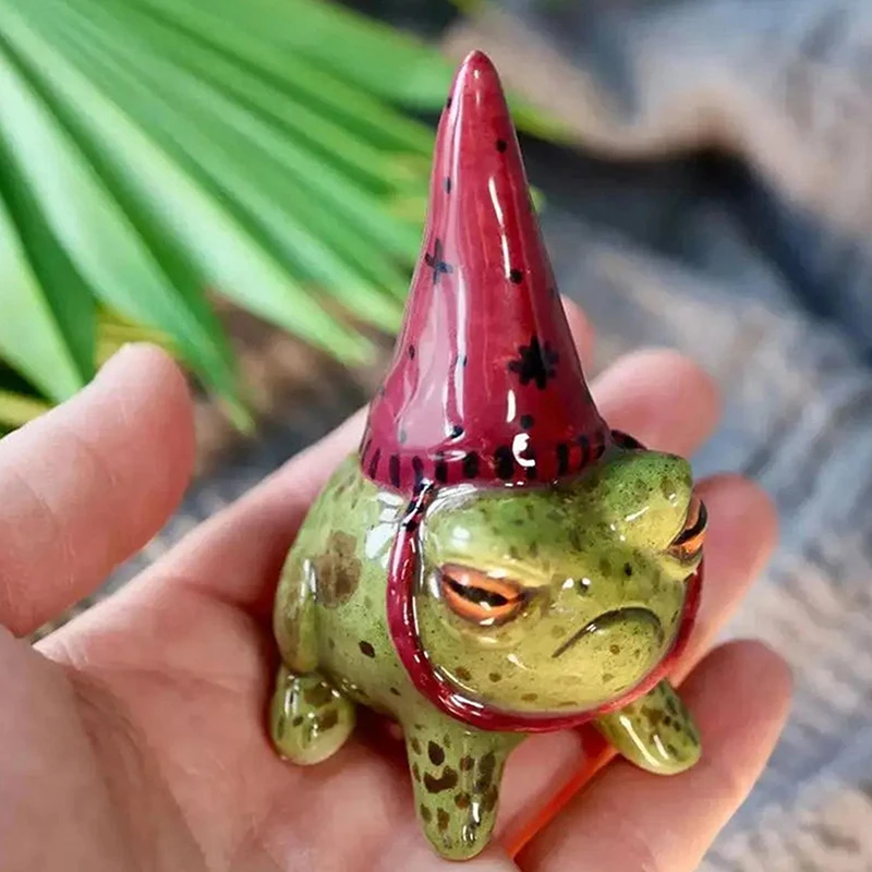 Cute Frog Statues for Garden W - Bonsai Garden Art recension och pris