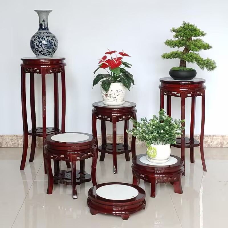 Ebony Wood Round Table Crafts  - Bonsai Garden Display Stands recension och pris