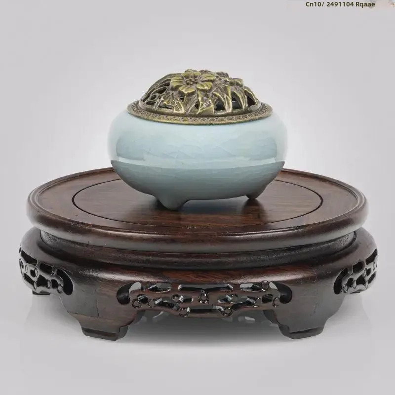 Ebony Wood Round Table Crafts  - Bonsai Garden Display Stands recension och pris