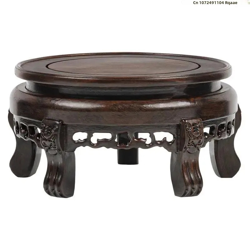 Ebony Wood Round Table Crafts  - Bonsai Garden Display Stands recension och pris