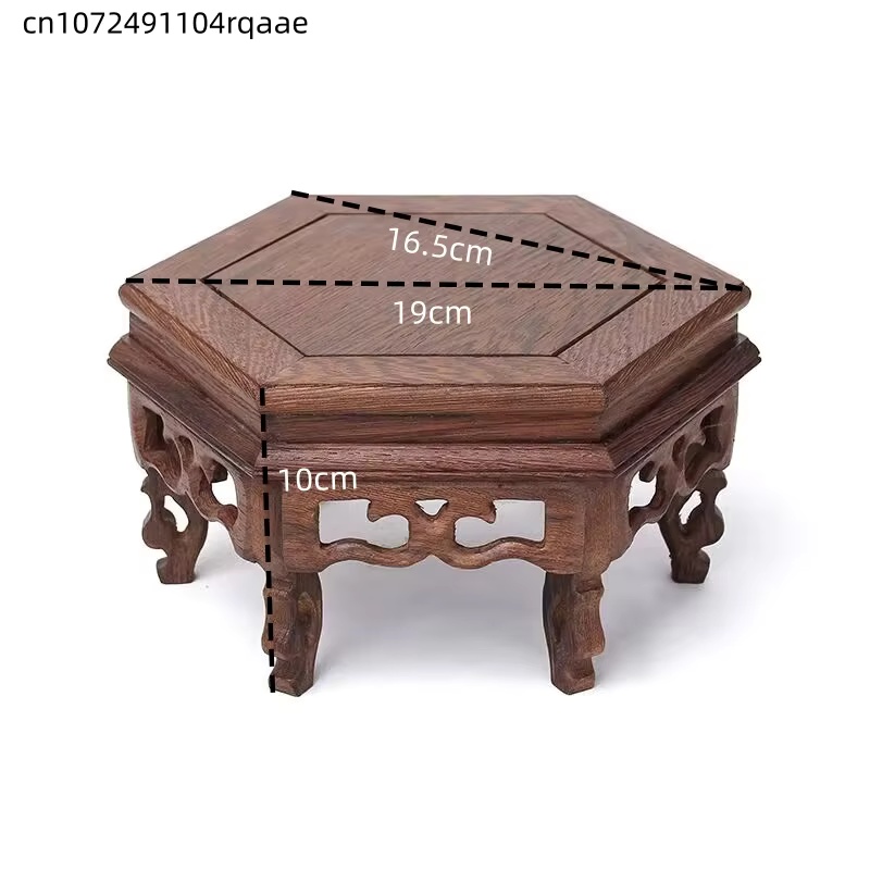 Wooden Hexagonal Plant Stand F - Bonsai Garden Display Stands recension och pris