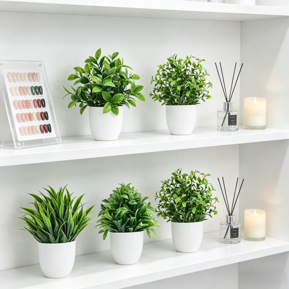 4pcs/set Mini Artificial Plant - Bonsai Garden Home recension och pris