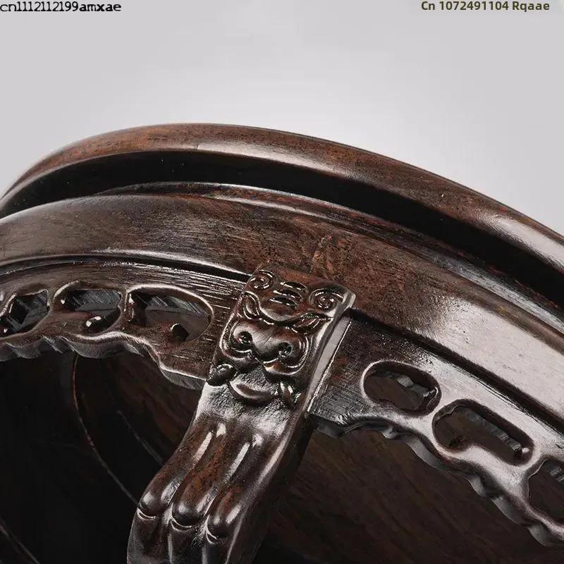 Ebony Wood Round Table Crafts  - Bonsai Garden Display Stands recension och pris