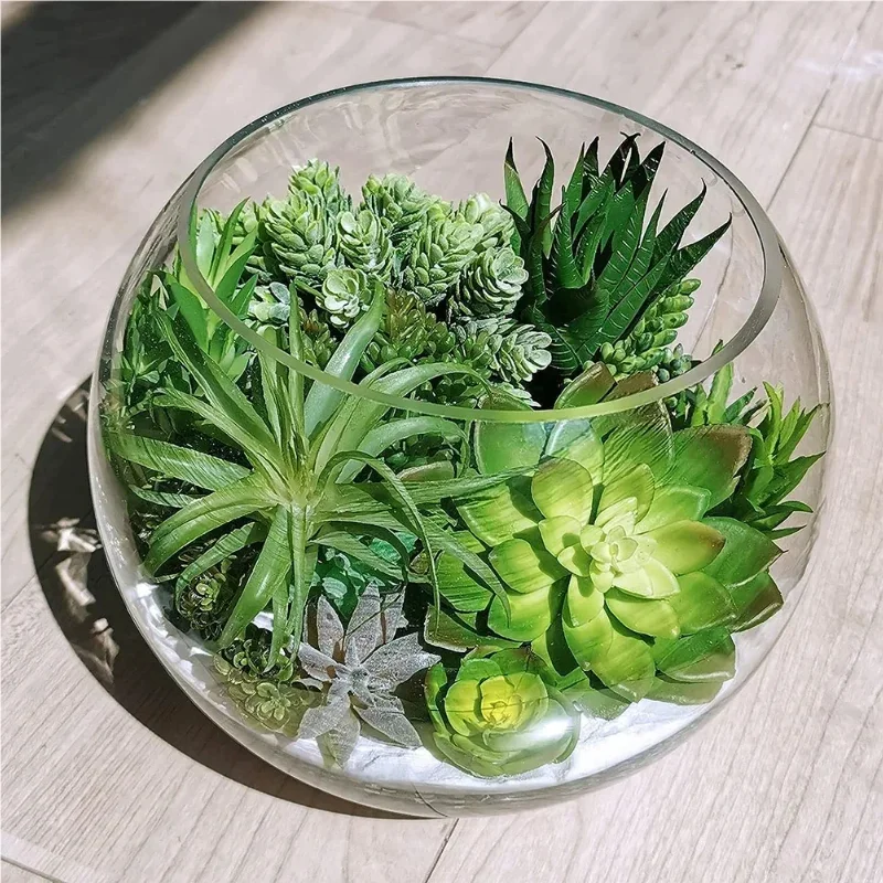 10/20Pcs PVC Succulents Plants - Bonsai Garden Home recension och pris